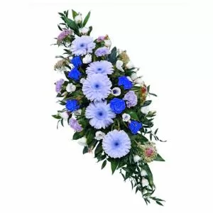 Blue and Green Flower Spray