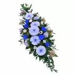 Blue and Green Flower Spray
