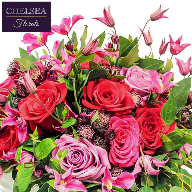 Clematis and Rose Bouquet